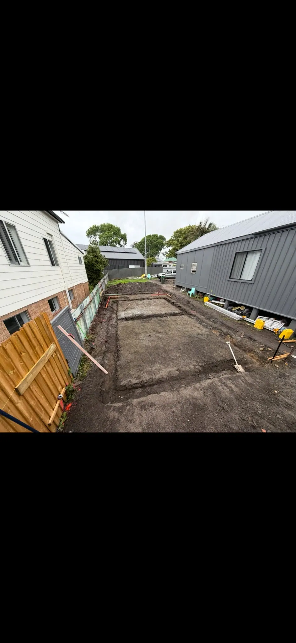 Residential footing excavation