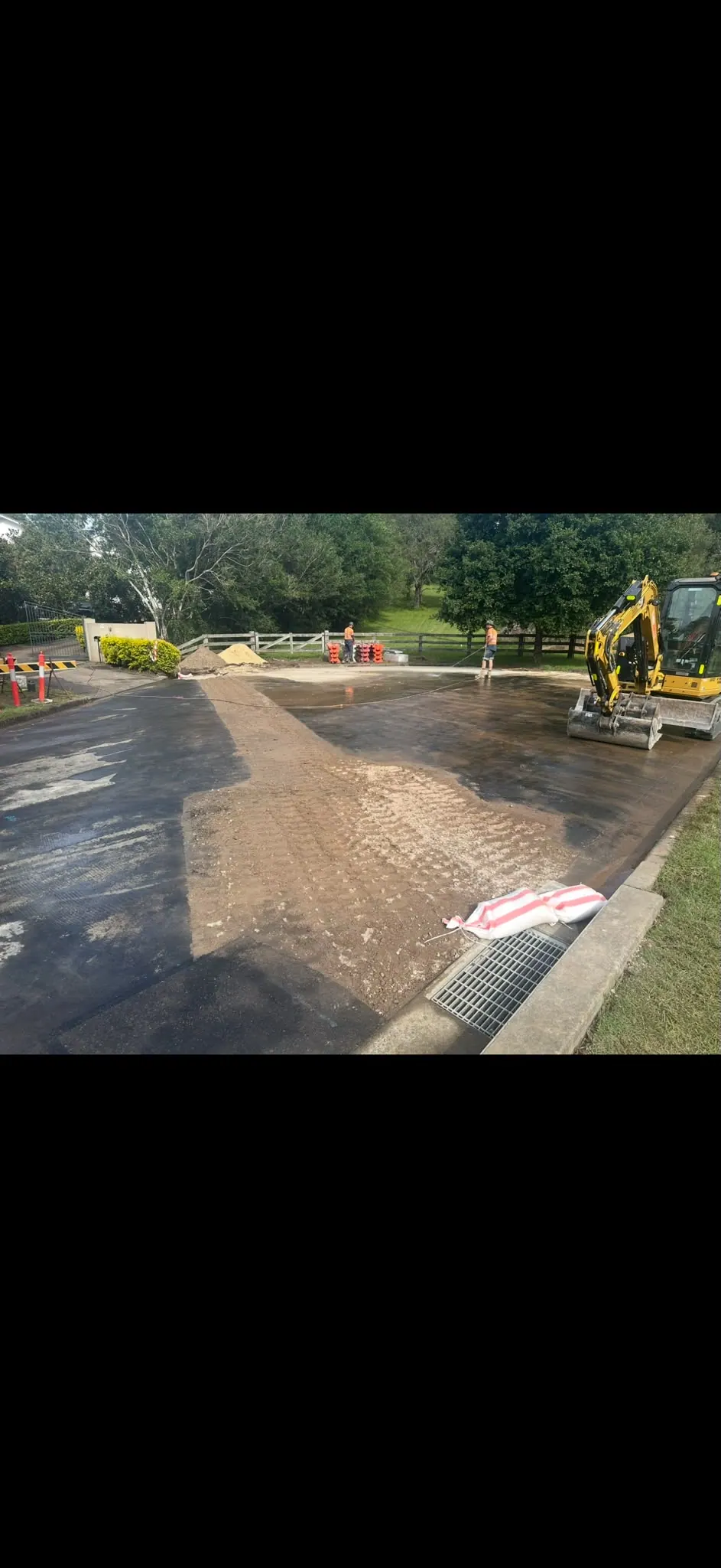 Prepared road crossing